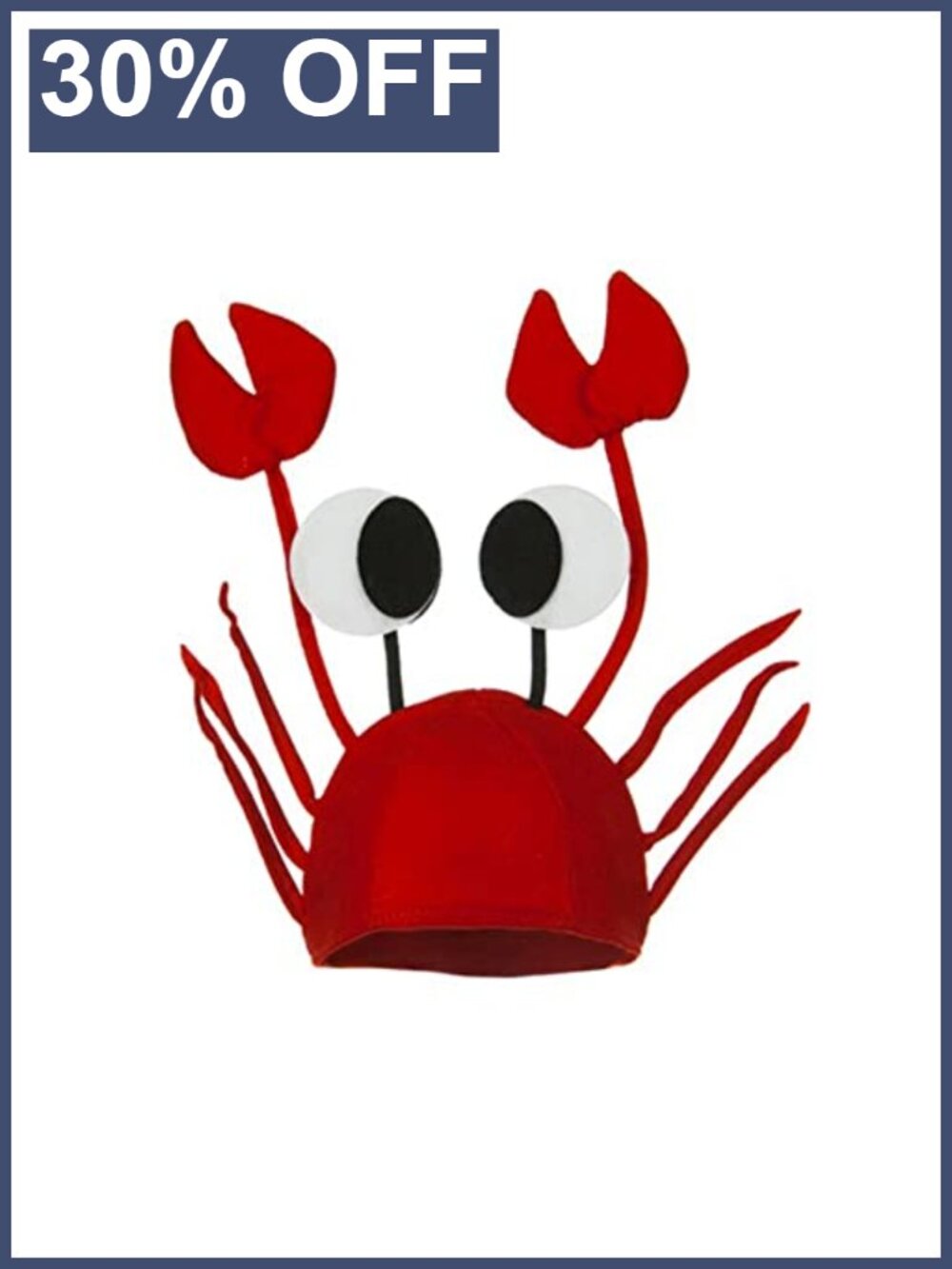 Novelty Crab Hat Set with Giant Latex Claw Gloves Costume Party Props